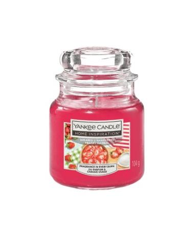 Yankee Candle Vonná sviečka Home Inspiration malá Sugared Strawberries 104 g