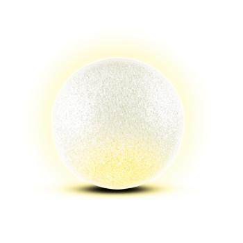 Dekorácia, EVA guľa, 2 teplej bielej LED, Ø12 cm