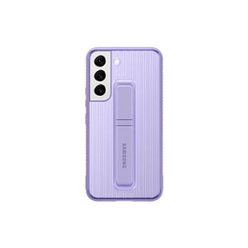 Samsung Galaxy S22 5G Tvrdený ochranný zadný kryt so stojančekom fialový (EF-RS901CVEGWW)