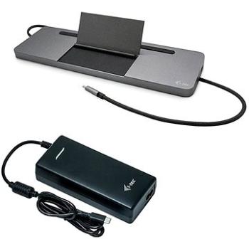 i-tec USB-C 4K 3× Display Docking Station, PD 85 W + Universal Charger 112 W (C31FLATPRO112W)