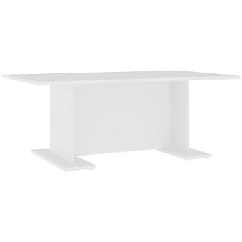 SHUMEE Konferenčný stolík biely 103,5 × 60 × 40 cm drevotrieska, 806840