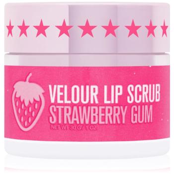 Jeffree Star Cosmetics Velour Lip Scrub cukrový peeling na pery Strawberry Gum 30 g