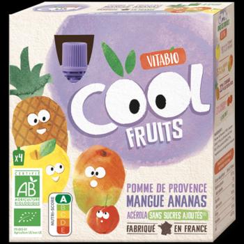 VITABIO Cool fruits vrecko jablko, mango, ananás 4m+ BIO 4 x 90 g