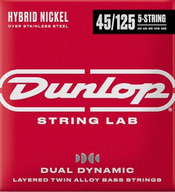 Dunlop DBHYN45125 String Lab Hybrid Nickel Struny pre 5-strunovú basgitaru