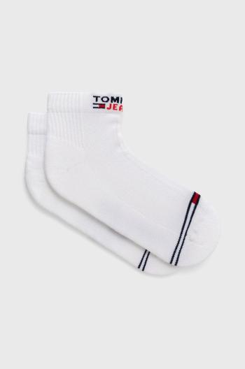Ponožky Tommy Jeans biela farba