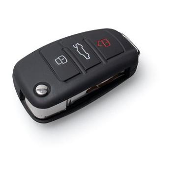 Ochranné silikónové puzdro na kľúč na Audi s vystreľovacím kľúčom, farba čierna (SZBE-032B)