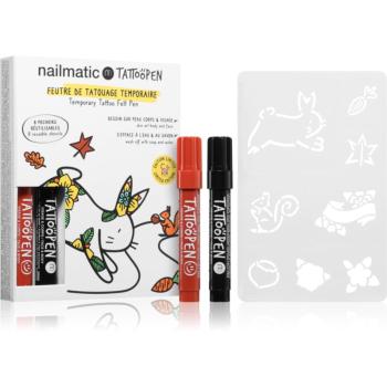 Nailmatic Temporary Tattoo Felt Pen sada pre deti 3 y+ The Rabbit 10 ks