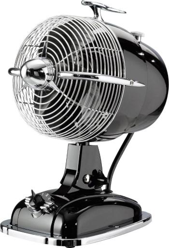 stolný ventilátor CasaFan Retrojet, 24 W, (Ø x v) 18.2 cm x 32 cm, čierna, chróm