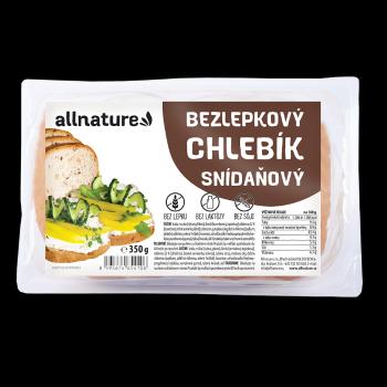 ALLNATURE Bezlepkový chlebík raňajkový superfoods 350 g