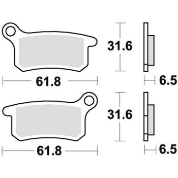 Braking brzdové doštičky (sinterová zmes CM44) (2 ks) M501 – 254 (M501-254)