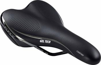 Force Comfort Gel Tech Saddle Black 160 mm Nehrdzavejúca oceľ Sedlo