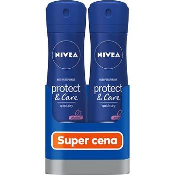 NIVEA Protect & Care Sprej antiperspirant 2× 150 ml (9005800363479)