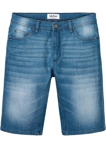 Strečové džínsové bermudy, zosilnené v rozkroku, Regular Fit