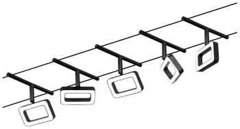 Paulmann WS DC Frame kompletný systém lankových svietidiel      čierna (matná), chróm