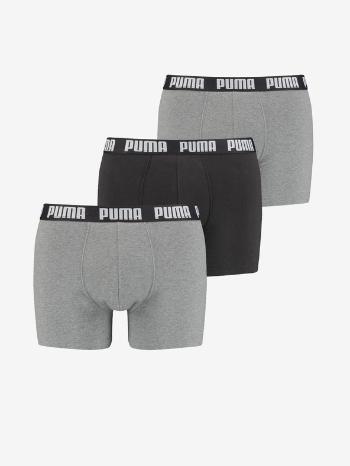 Puma Everyday Boxerky 3 ks Čierna