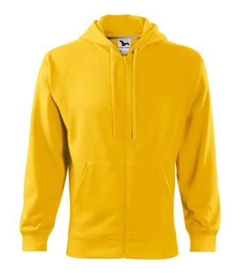 MALFINI Pánska mikina Trendy Zipper - Žltá | XXXL