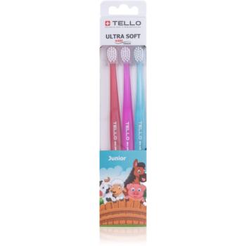 TELLO 4480 Junior 3pack zubná kefka pre deti 3 ks