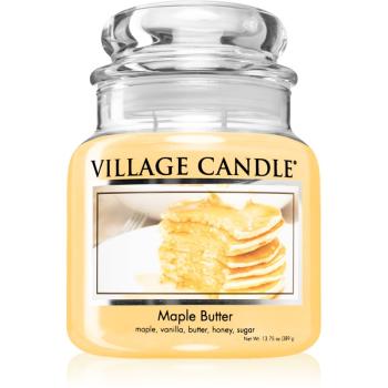 Village Candle Maple Butter vonná sviečka (Glass Lid) 389 g
