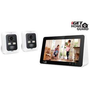 iGET HOMEGUARD HGNVK89302 Wire-Free Day/Night WiFi 8CH NVR 7LCD + 2× Full HD camera with Audio