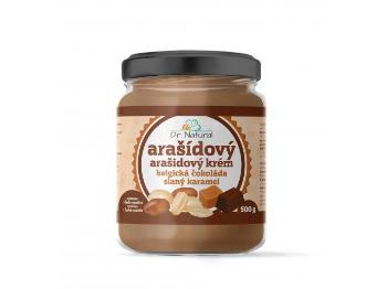Dr.Natural Arašidový krém jemný belgická čokoláda slaný karamel 500g