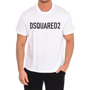 Dsquared  S74GD1184-S23009-100  Tričká s krátkym rukávom Biela