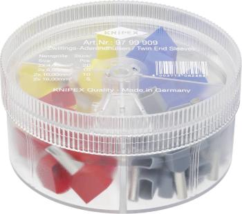 Knipex 97 99 909 sada dutiniek  úplne izolované sivá, červená, modrá, žltá 45 ks Box