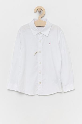 Detská košeľa Tommy Hilfiger biela farba