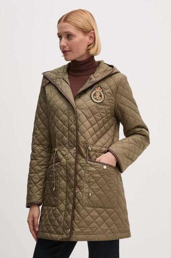 Bunda parka Lauren Ralph Lauren dámska, zelená farba, prechodná, 297951264