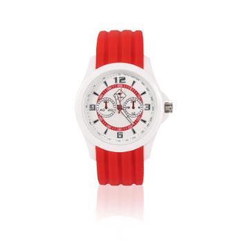 Dámské náramkové hodinky Roadsign Bunbury R14024, červené - biely ciferník
