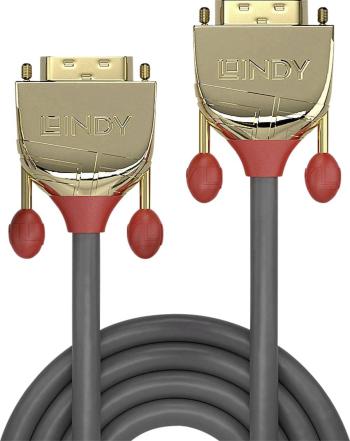LINDY DVI prepojovací kábel #####DVI-D 24+1pol. Stecker, #####DVI-D 24+1pol. Stecker 5.00 m sivá 36204  #####DVI-Kabel