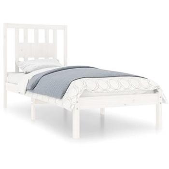 Rám postele biely masívna borovica 90 × 200 cm, 3104049
