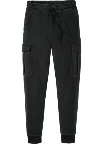 Flísové nohavice s kapsáčovými vreckami, Regular Fit