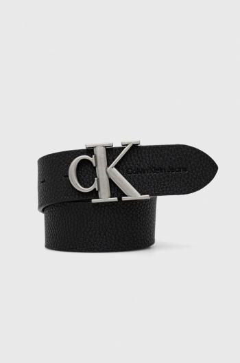 Obojstranný opasok Calvin Klein Jeans pánsky, čierna farba