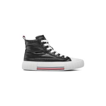 Tommy Hilfiger  HIGH TOP LACEUP SNEAKER  Čižmičky Čierna