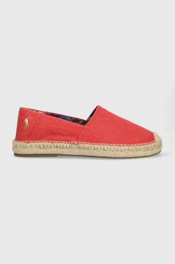 Espadrilky Polo Ralph Lauren Cevio Slip červená farba