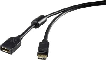Renkforce DisplayPort predlžovací kábel #####DisplayPort Stecker, #####DisplayPort Buchse 1.80 m čierna RF-4229025 pozlá