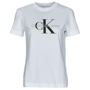 Calvin Klein Jeans  Tričká s krátkym rukávom CORE MONOGRAM REGULAR TEE  Biela