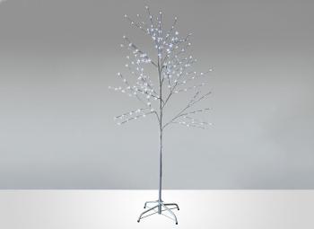 Strom MagicHome Cherry Tree, 180 cm, biely, LED studená biela, 230 V, IP44, exteriér