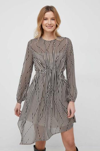 Šaty Sisley šedá farba, mini, áčkový strih