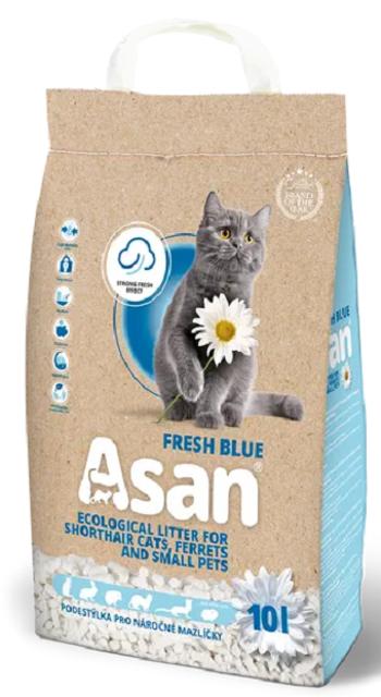 Podstielka ASAN Fresh Blue pre mačky a fretky 10L (2 kg)