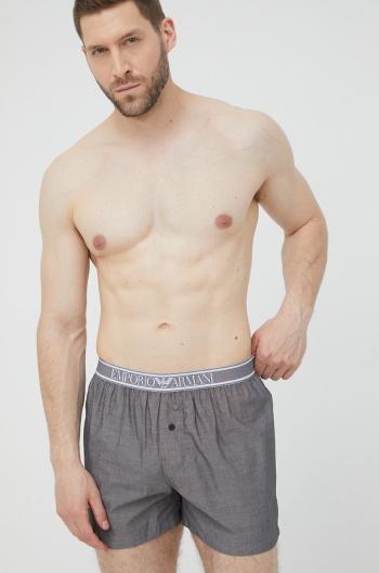 Bavlnené boxerky Emporio Armani Underwear šedá farba