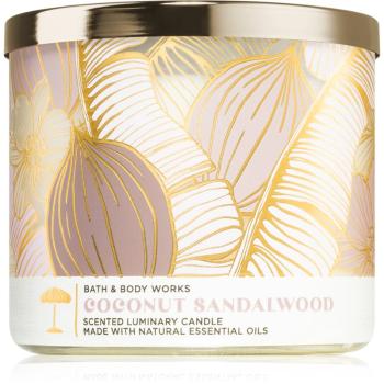 Bath & Body Works Coconut Sandalwood vonná sviečka 411 g