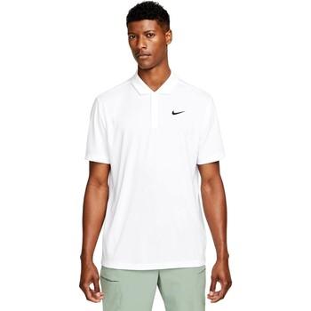 Nike  Polokošele s krátkym rukávom POLO HOMBRE  COURT DRI FIT DH0857  Biela