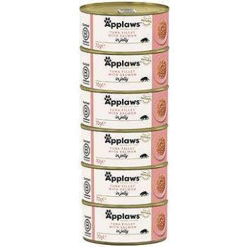 Applaws konzerva Cat Jelly Tuniak s lososom 6 × 70 g (5060481899710)