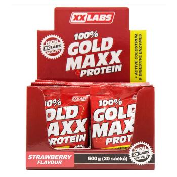 XXLABS 100% Gold maxx proteín jahoda vrecká 20 x 30 g