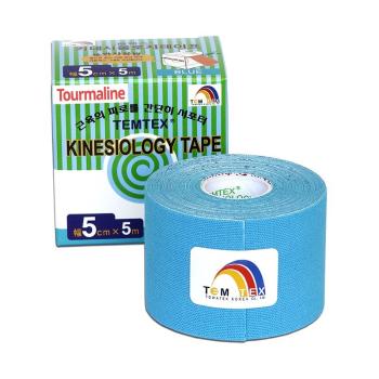 TEMTEX KINESOLOGY TAPE TOURMALINE tejpovacia páska, 5cmx5m, modrá 1ks