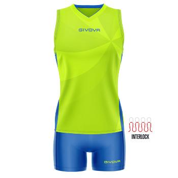 KIT ELICA VOLLEY VERDE LIME/AZZURRO Tg. M