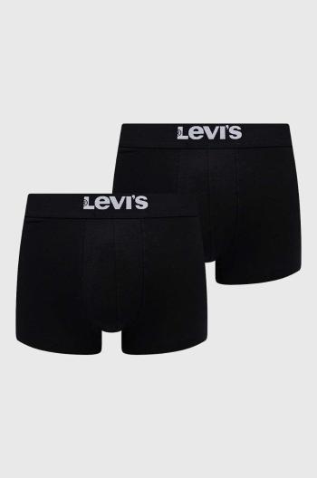 Boxerky Levi's 2-pak pánske, čierna farba