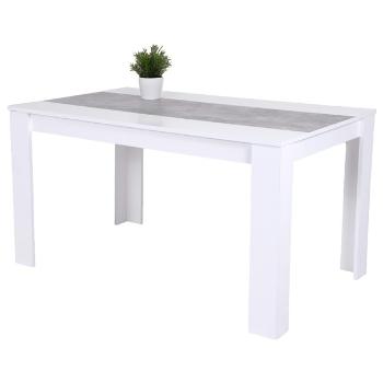 Sconto Jedálenský stôl LILO biela/betón
