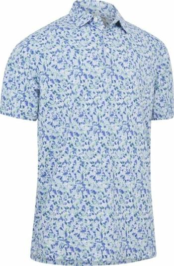 Callaway Mens Filter Floral Print Polo Bright White L